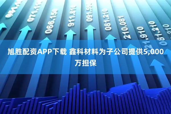 旭胜配资APP下载 鑫科材料为子公司提供5,000万担保